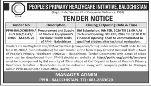 Tender Notice