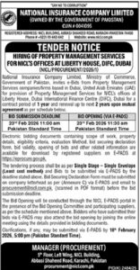 NATIONAL INSURANCE COMPANY LIMITED (OWNED BY THE GOVERNMENT OF PAKISTAN) – (Karachi)
