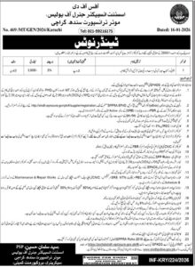 Tender Notice – Office of the Assistant Inspector General