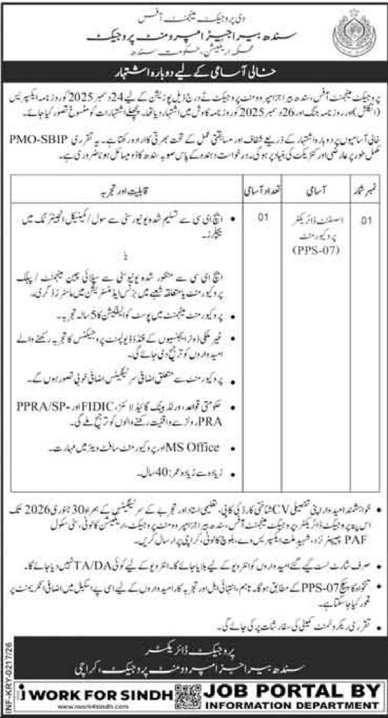 Assistant Director Procurement - Original Advertisement