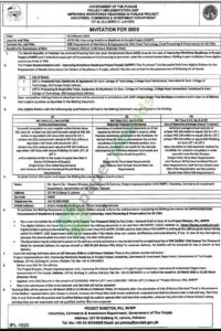 Tender Notice - GOVERNMENT OF THE PUNJAB - Lahore - PIU, IWRPP