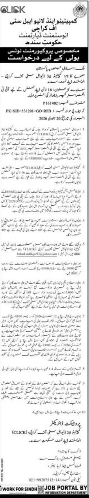 Application for Bidding for a Specific Procurement - Original Advertisement