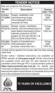 Tender Notice – PT/32664/ commissioning of gas