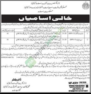 Job Vacancy - Software Engineer / Web Developer - Sindh - Culture, Tourism, Antiquities & Archives Department, Government of Sindh