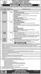 Job Vacancy – Cheif Internal Auditor – Peshawar