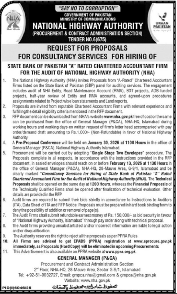 Request for Proposal for Consultantcy Services - Original Advertisement