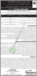 Tender Notice - (N.I.T) - Sindh - Culture, Tourism, Antiquities & Archives Department, Government of Sindh