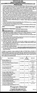 Tender Notice - INVITATION FOR e-BIDS - Lahore - Punjab Development Program
