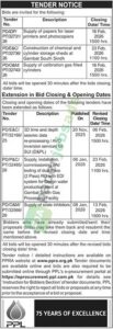Tender Notice - PPL - Sindh - PPL