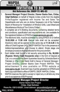 Tender Notice - No: DBDP-TC-WG-03 - Gilgit - WAPDA
