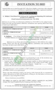 Tender Notice - Cloud based ESG Software - INVITATION TO BID - PSO