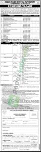 Job Vacancy - Multiple Positions - INDUS RIVER SYSTEM AUTHORITY - Islamabad - INDUS RIVER SYSTEM AUTHORITY