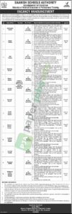 Job Vacancy for Teachers - DAANISH SCHOOLS AUTHORITY