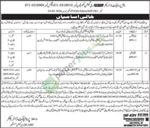 Junior Clerk / Electrician / Plumber - Irrigation Division