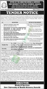 Tender Notice - Hiring of External Audit Firm - DOW UNIVERSITY OF HEALTH SCIENCES