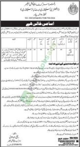 Junior Clerk (BPS-11) - District Education Office