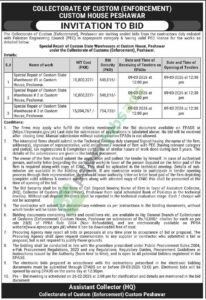 Tender Notice - Misc. Works - Collectorate of Custom (Enforcement)