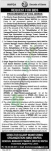 Procurement of Civil Works - WAPDA