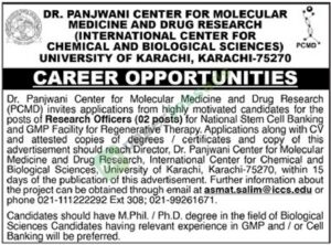 Research Officer - University of Karachi