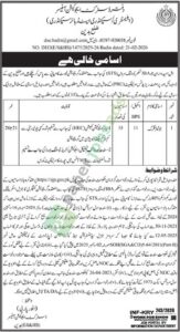 Junior Clerk (BPS-11) - District Education Office