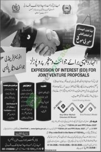 Tender Notice - Expression of Interest (EOI) for Joint Venture Proposals - Federal Government Employees Housing Authority (FGEHA)