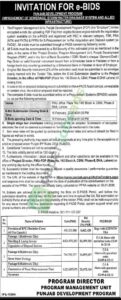 Tender Notice - Improvement of Sewerage - Punjab Development Program