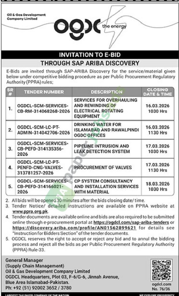 Misc. Service/Material - OGDC