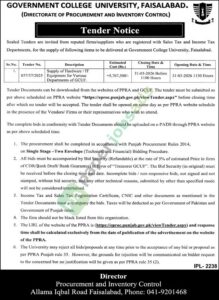 Supply of Hardware / IT Equipment - GOVERNMENT COLLEGE UNIVERSITY