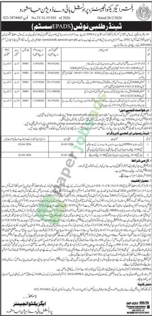Misc. Works - Provincial Highways Department of Sindh