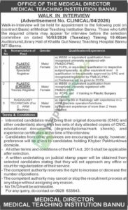 Director / Technician - Auditorium/Library Hall of Khalifa Gul Nawaz Teaching Hospit