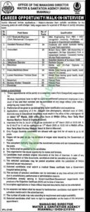 Graduate Engineer / Assistant Revenue Officer - WATER & SANITATION AGENCY (WASA)