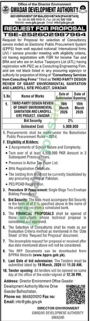 Third-Party Design Review - GWADAR DEVELOPMENT AUTHORITY