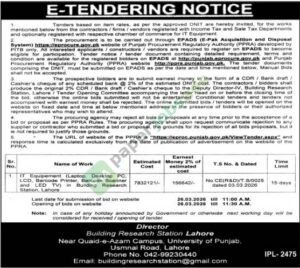 IT Equipment - Building Research Station