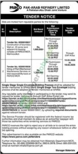 Construction of Boundary Wall - PARCO PAK-ARAB REFINERY LIMITED