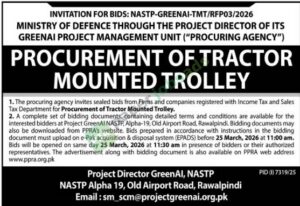 Procurement of Tractor Mounted Trolly - MINISTRY OF DEFENCE