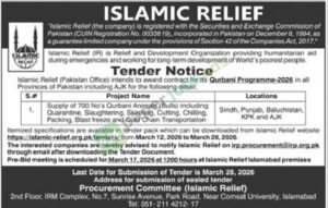 Supply of 700 No's Qurbani Animals (Bulls) - Islamic Relief