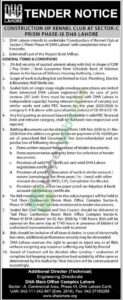 Construction of Kennel Club - DHA