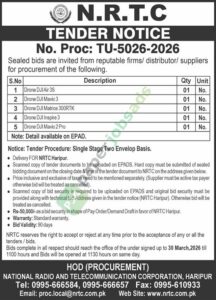 Procurement of Misc. Items (Drone) - N.R.T.C