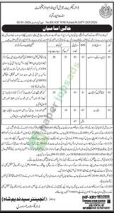 Data Processing Assistant / Junior Clerk Cum Typist - Director General for On-Farm Water Management (OFWM)