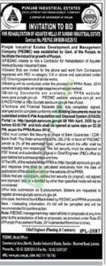 Rehabilitation Of Aquafer Wells - Punjab Industrial Estates Development and Management Company (PIEDMC)