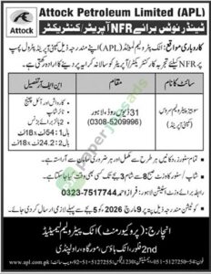 NFR Operator / Contractor - Attock Petroleum Limited (APL)