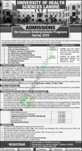 On-Campus Undergraduate Programs - Spring 2026 - University of Health Sciences (UHS)