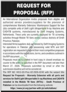 Proposal (Rfp) - An International Organization - JSI