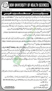 BSL-3 Lab, and Provision of Support Services - DOW UNIVERSITY OF HEALTH SCIENCES