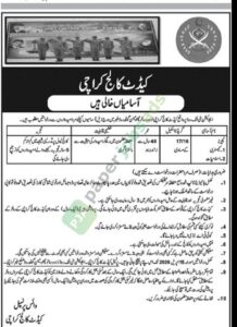 Teachers (Chemistry / Islamiat) - Cadet College