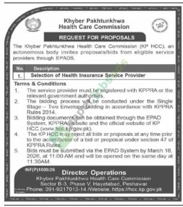 Selection of Health Insurance Service Provider - Health Care Commission