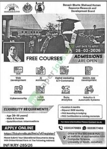Free Courses - Benazir Bhutto Shaheed Human Resource Research and Development Board