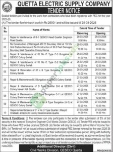 Misc. Repair & Maintenance Works - QESCO