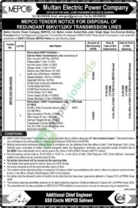 Misc. Works - Multan Electric Power COMPANY LIMITED (MEPCO)