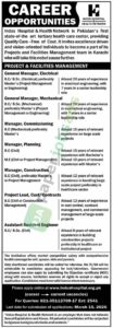 General Manager / Manager / Project Lead - INDUS HOSPITAL